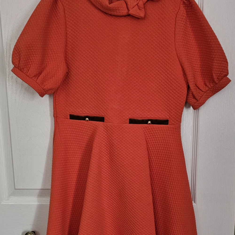 Charming Orange Kids Dress